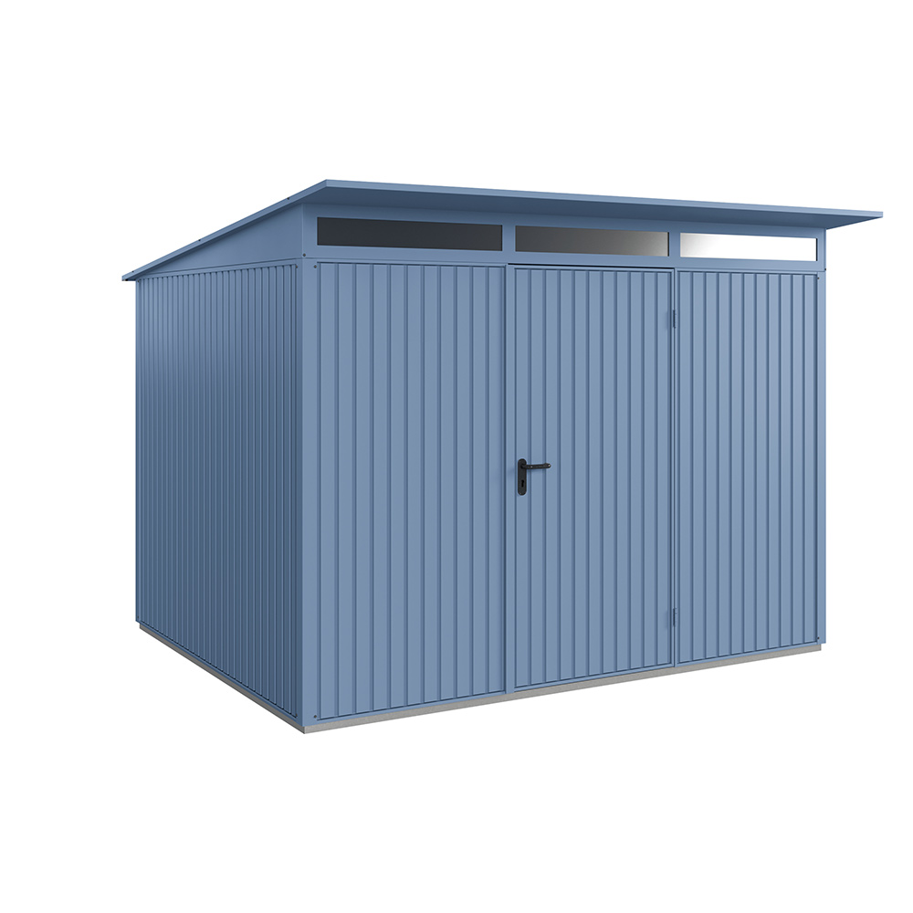 Redskapsbod Hörmann Pulpettak Classic 3127x2834 Duvblå