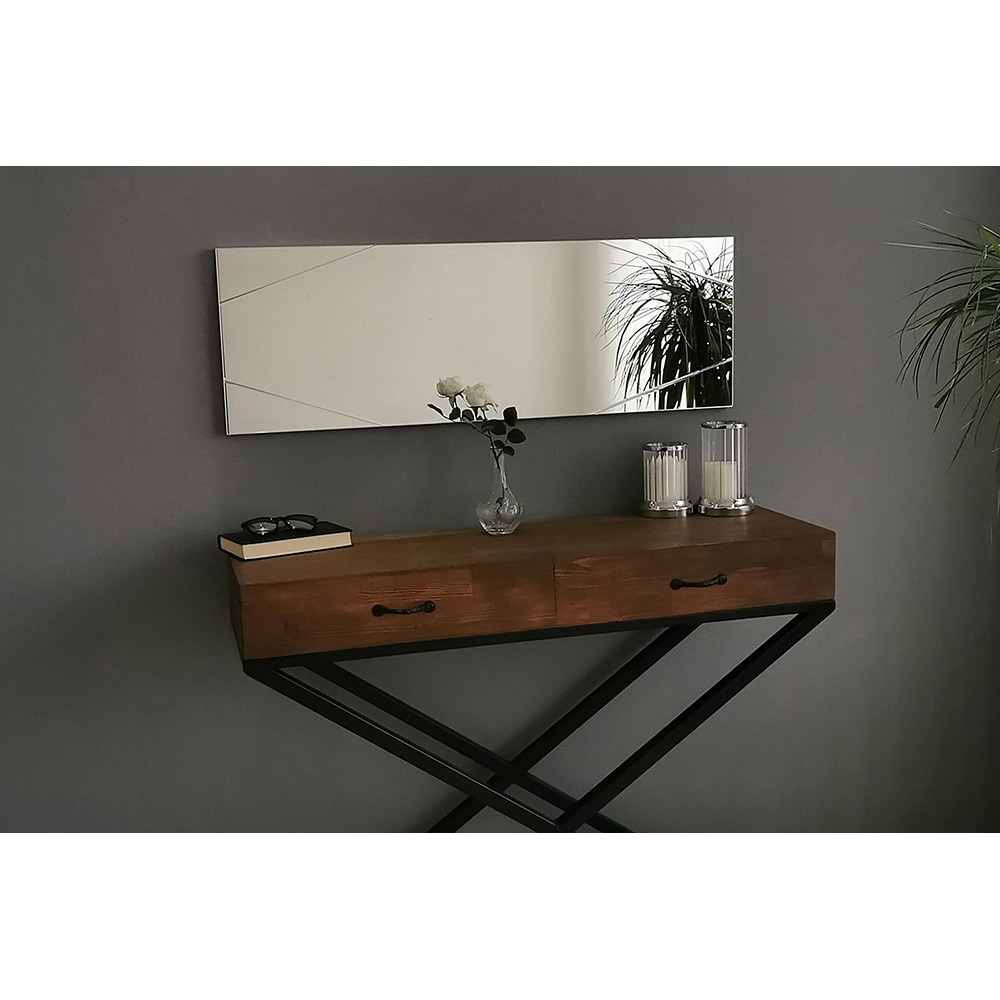 Spegel In Living Västerort Linjer Horisontell