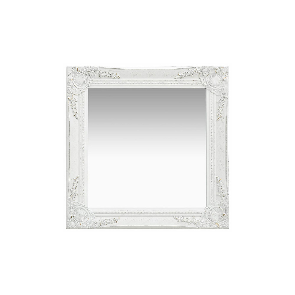 Spegel VidaXL Barock 50x50 cm Vit