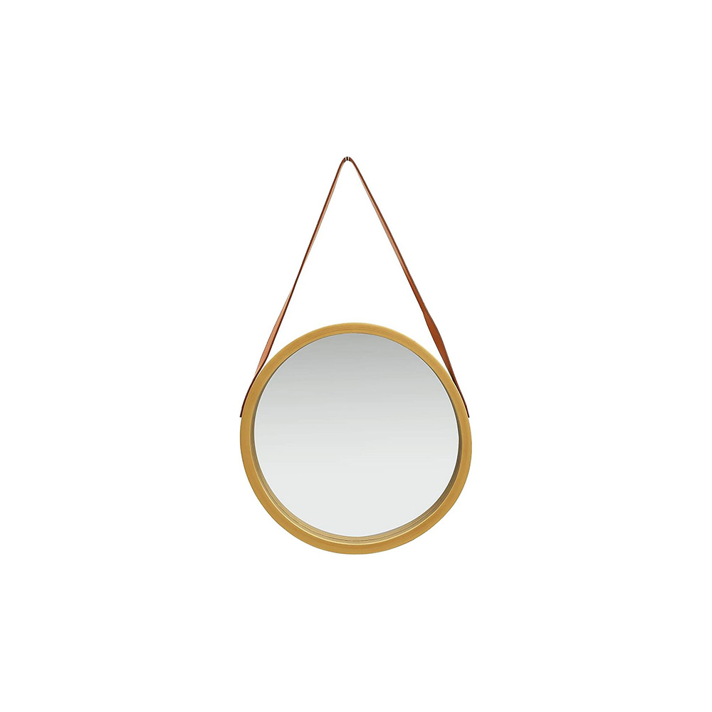 Spegel VidaXL med Rem 50 cm, Guld