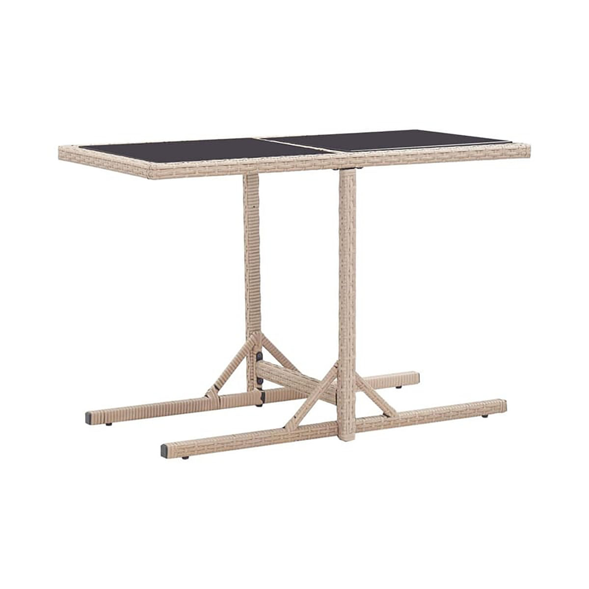 Trädgårdsbord VidaXL Konst 53x110 cm Beige