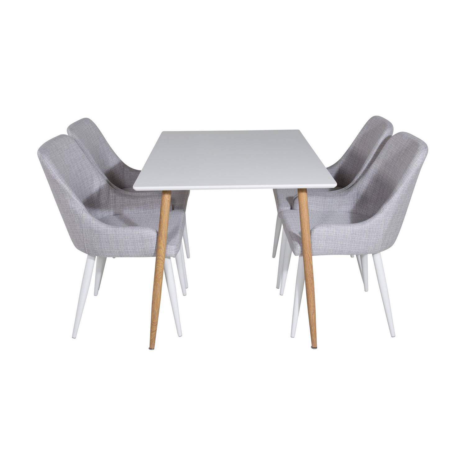 Matgrupp Basic Home Pontus Rektangulärt Matbord 120 cm med 4 Ridones Matstol