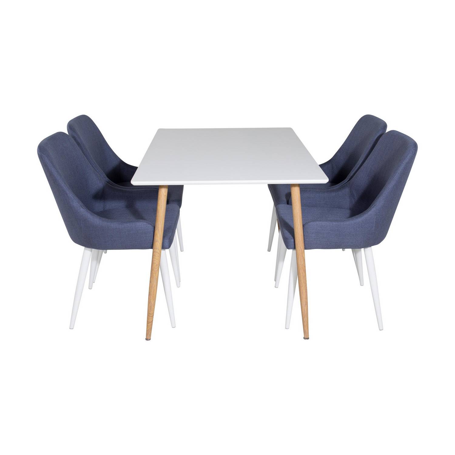 Matgrupp Basic Home Pontus Rektangulärt Matbord 120 cm med 4 Ridones Matstol