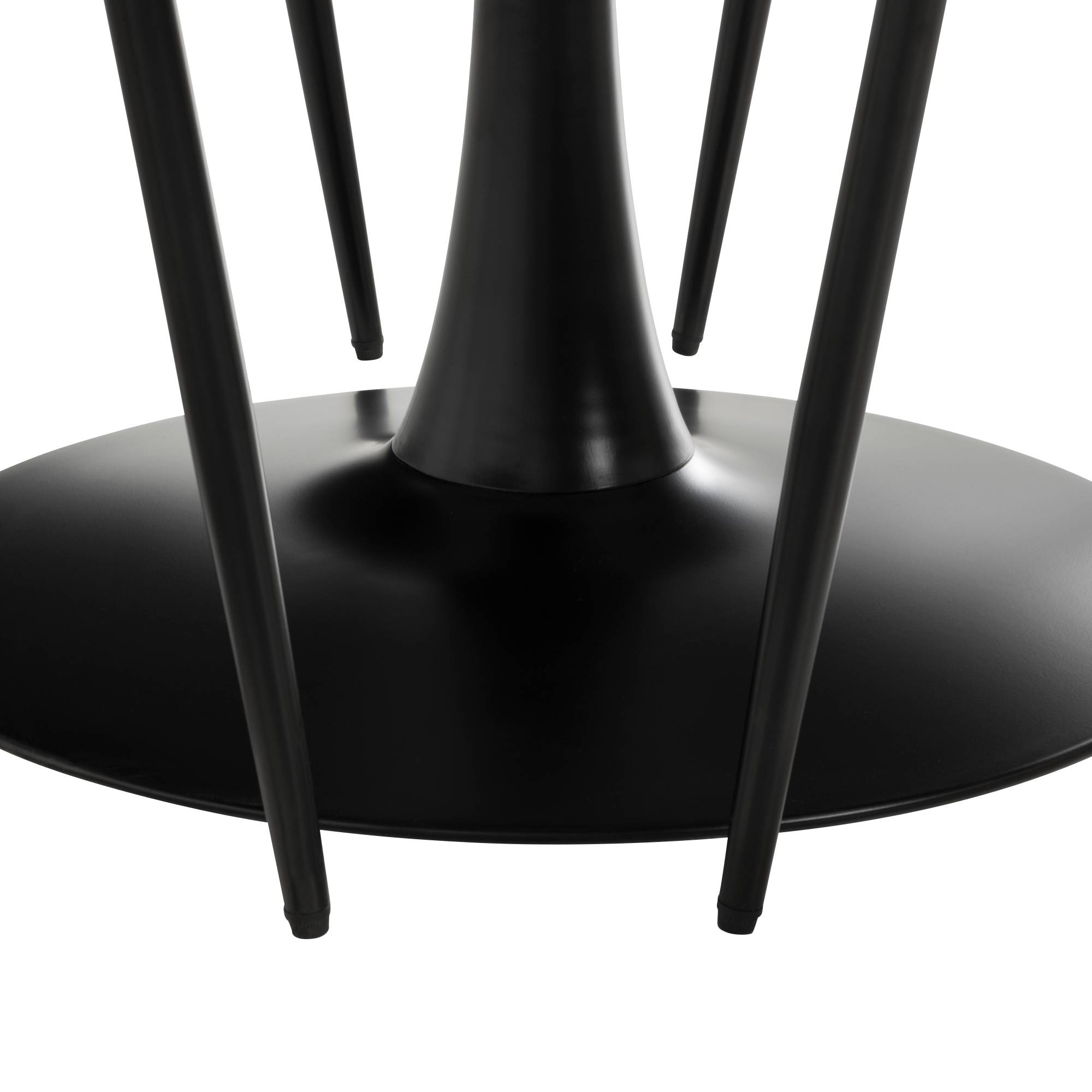 Matgrupp Basic Home Caitly Runt Matbord 100 cm med 4 Hennebyn Matstol