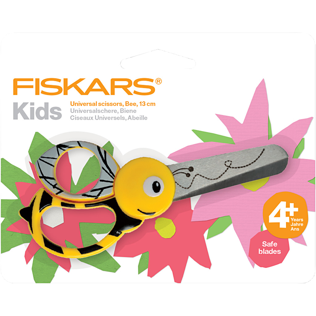 Barnsax Fiskars med Djurmotiv Bi L: 13 cm 1 St