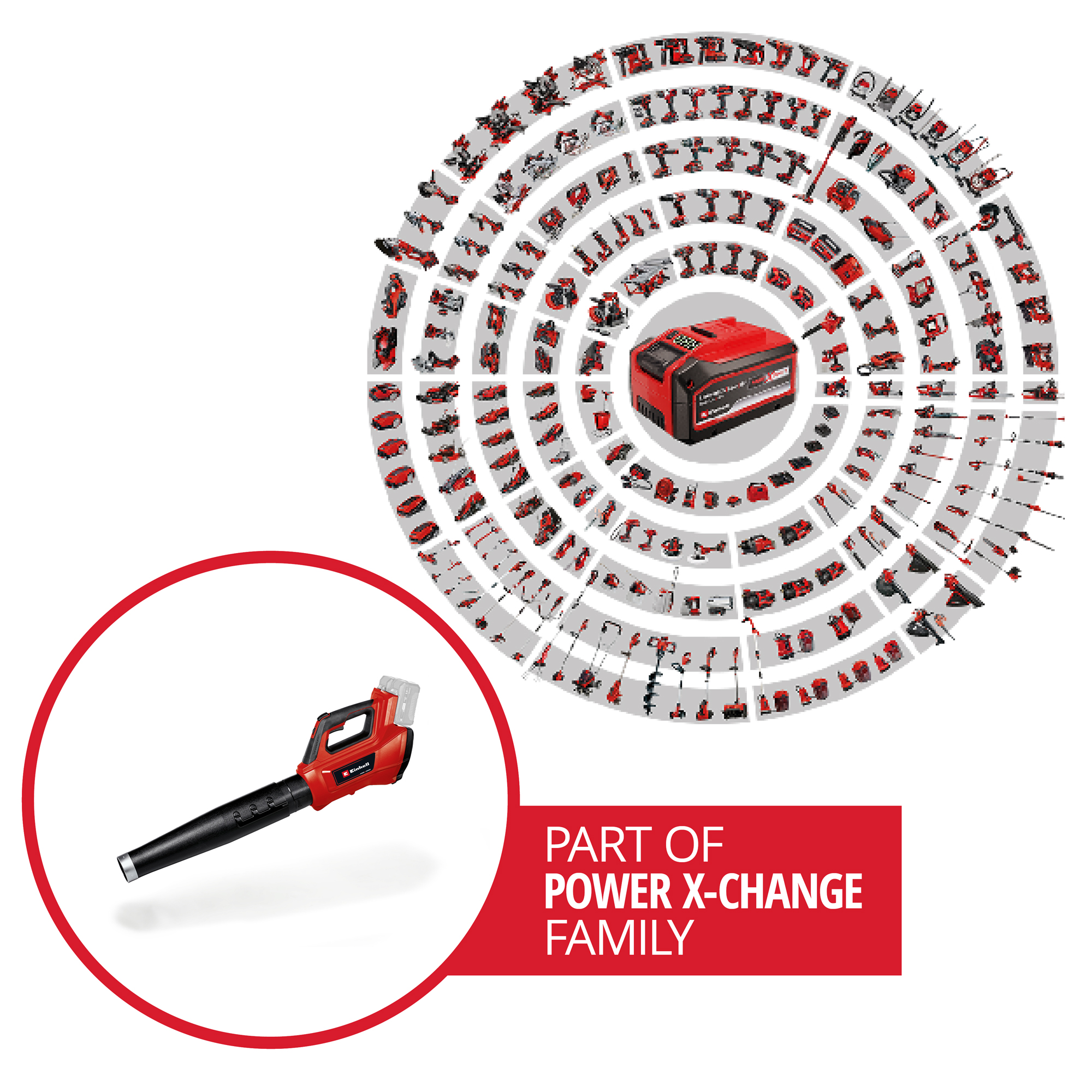 Lövblås Einhell GE-CL 36/230 Li E Solo utan Batteri