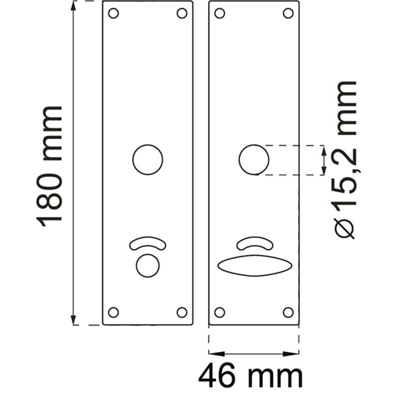 Långskylt-WC Habo 65