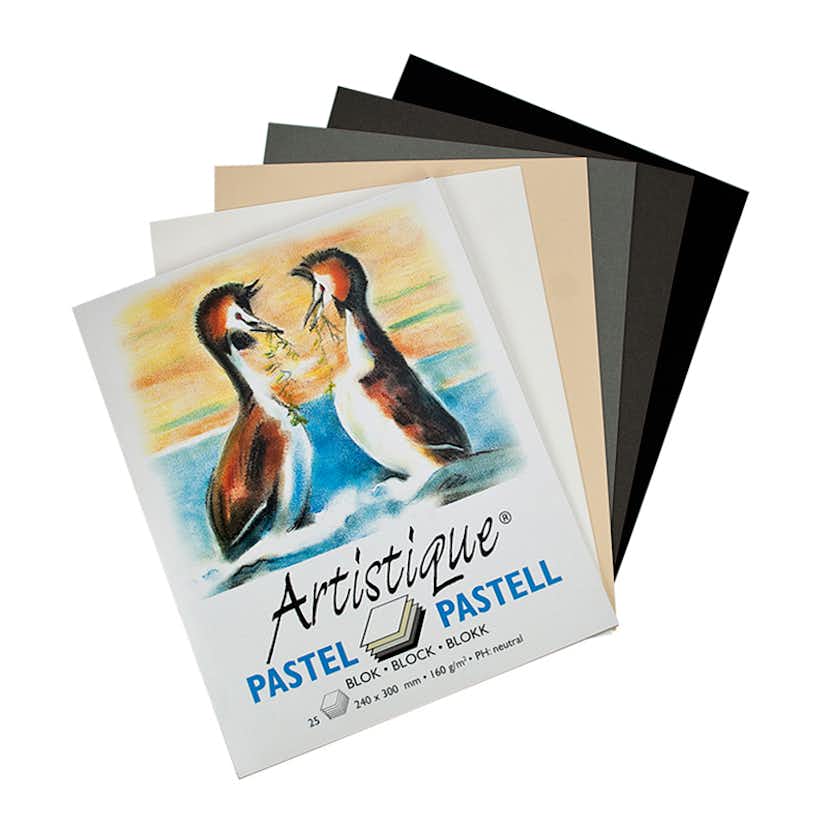 Pastellmålningsblock ABA Skol 25 Ark 24x30 cm