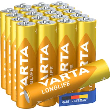 Batteri VARTA Alkaliska Longlife LR03/AAA 20-Pack