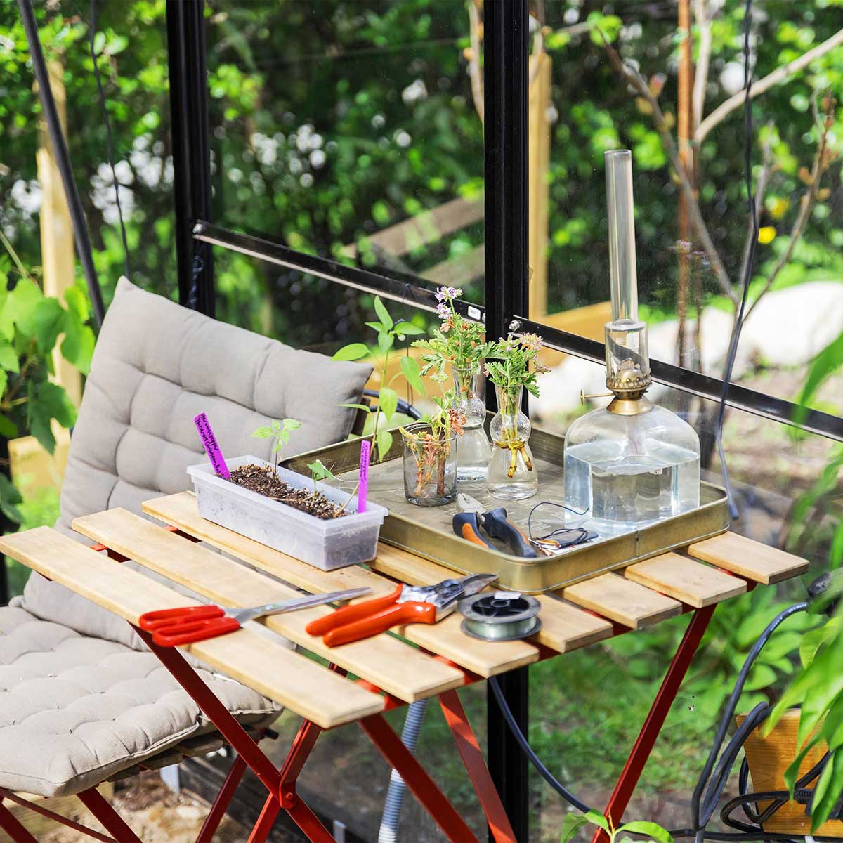 Växthus Metalcraft 11,2 kvm Svart T-format