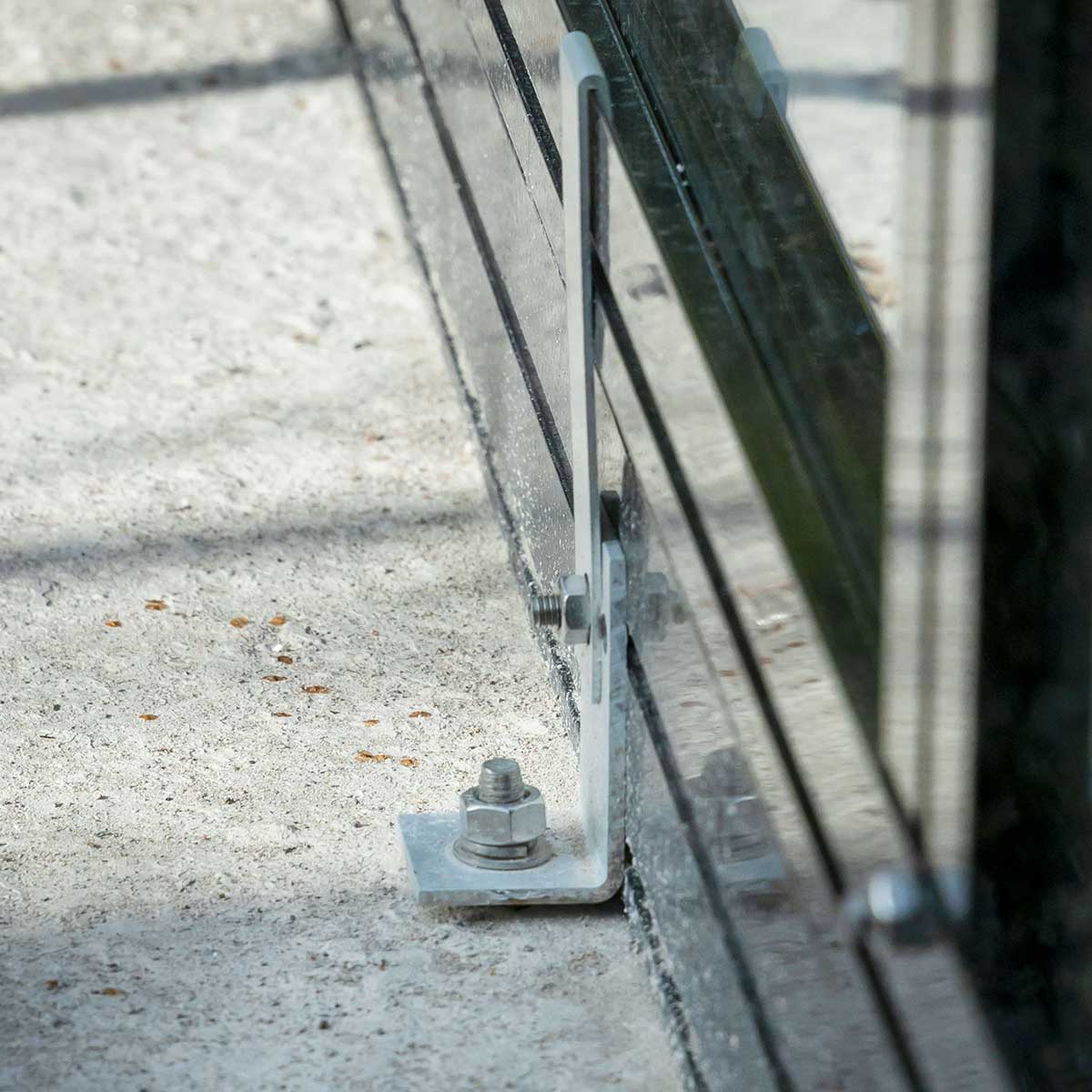 Växthus Metalcraft 12,8 kvm Svart T-format