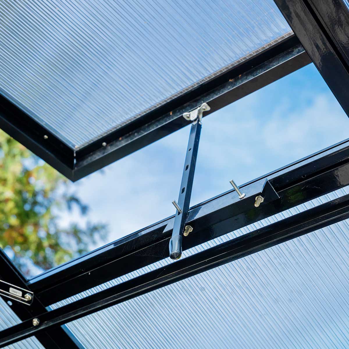 Växthus Metalcraft 12,8 kvm Svart T-format