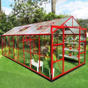 Växthus Metalcraft 12,7 m2 Rektangulär