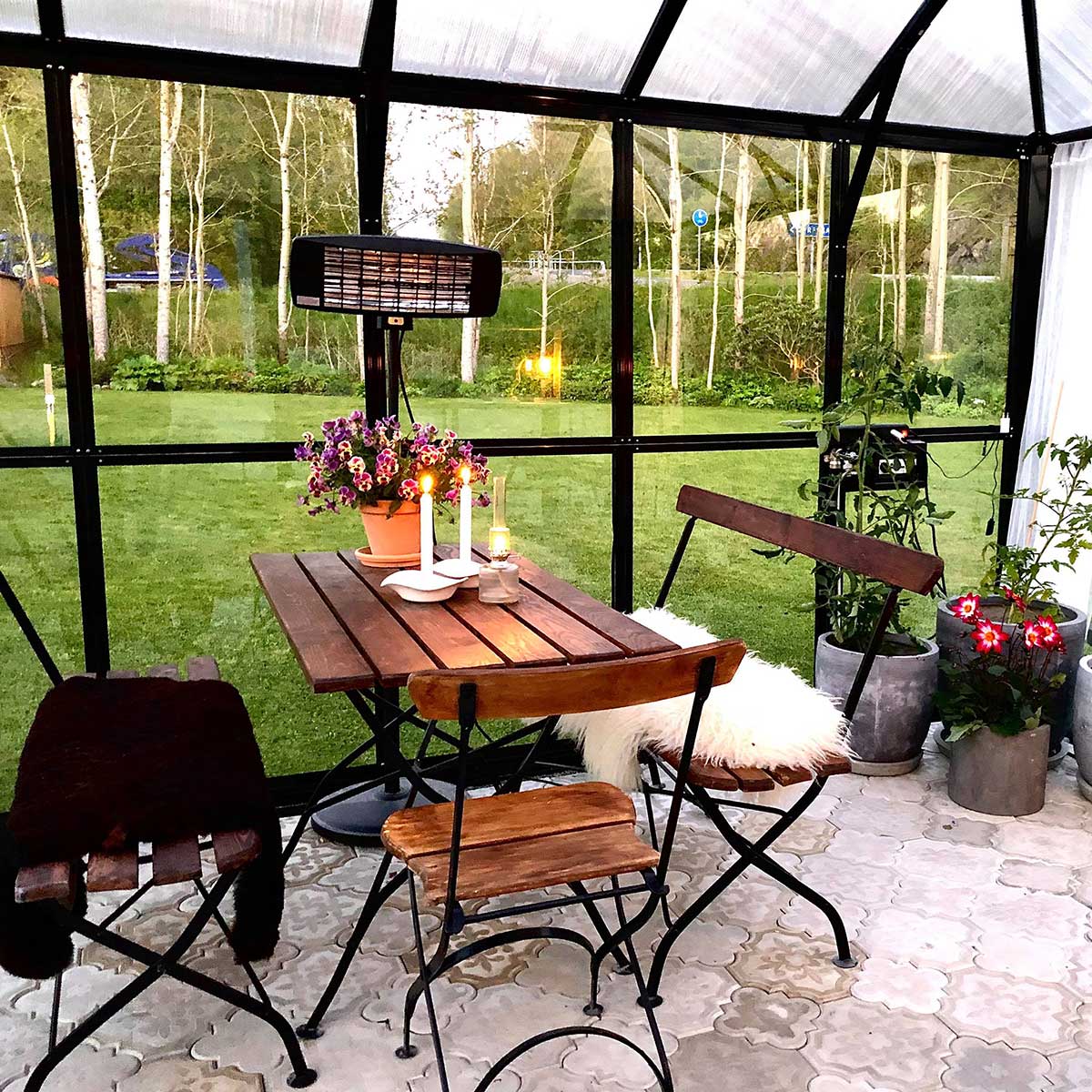 Växthus Metalcraft 13 kvm  Rektangulär