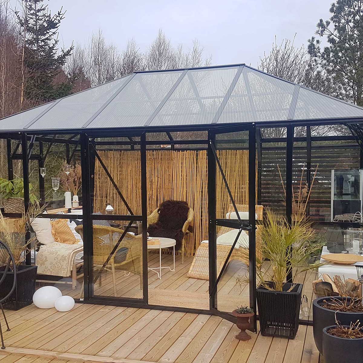 Växthus Metalcraft 13 kvm  Rektangulär