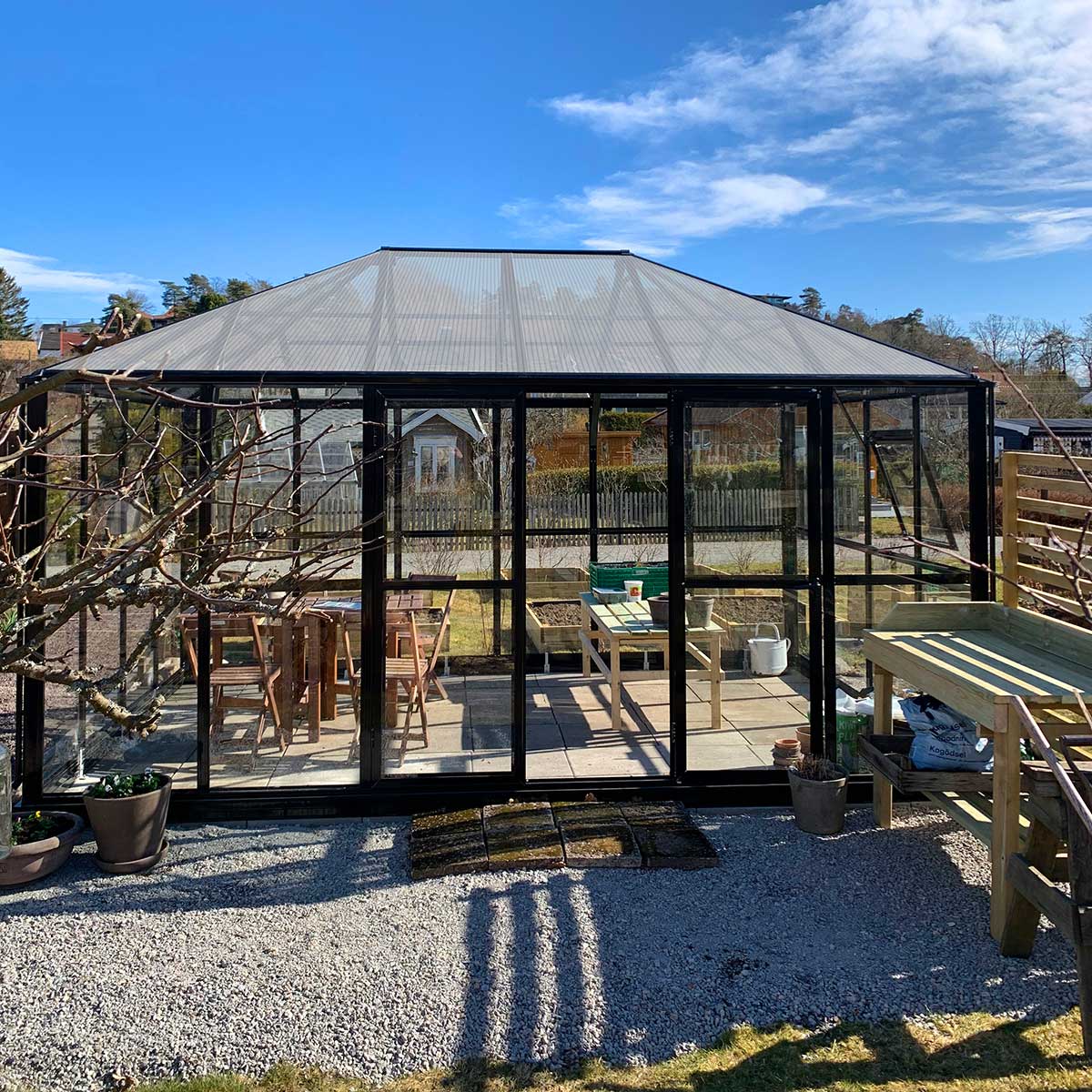 Växthus Metalcraft 13 kvm  Rektangulär