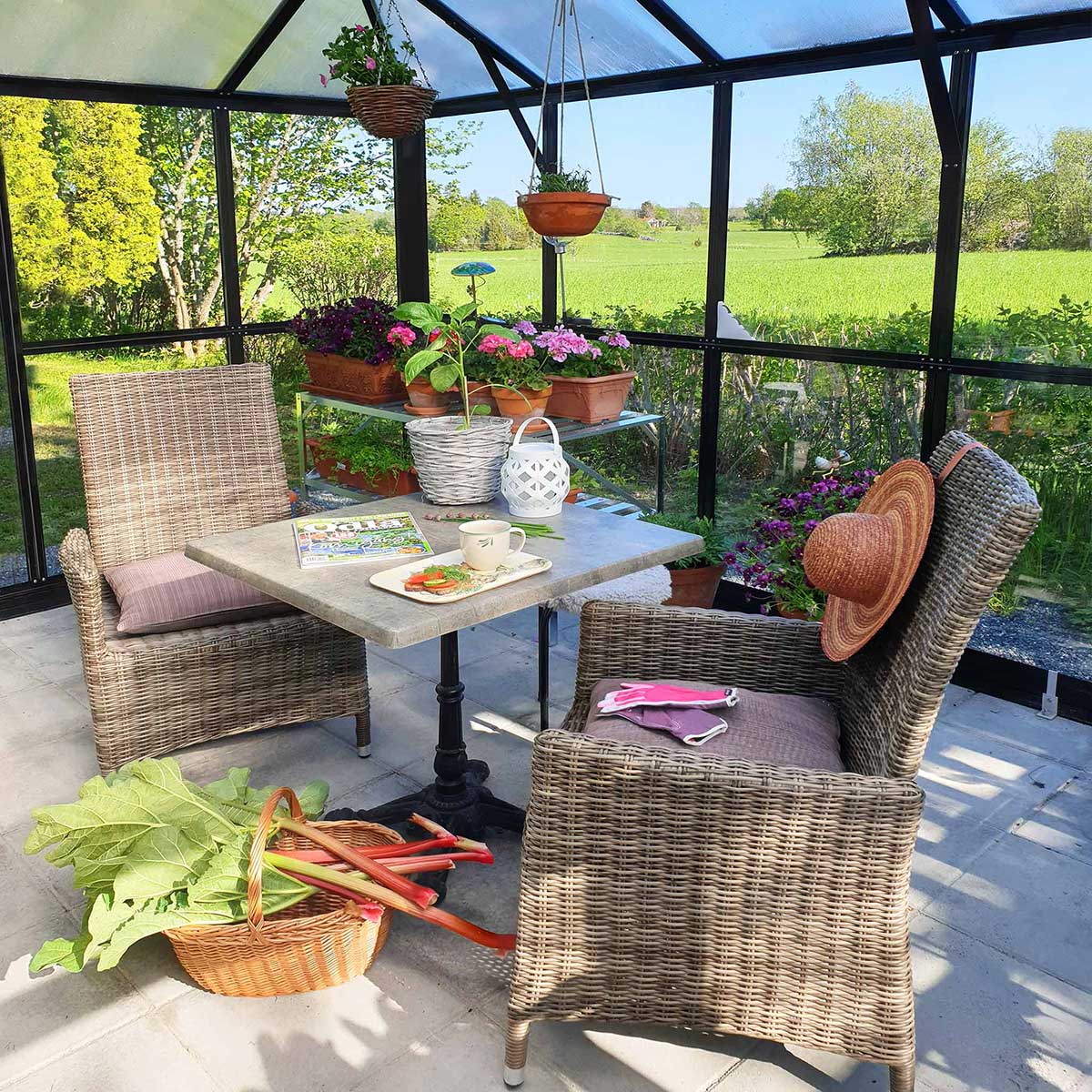 Växthus Metalcraft 13 kvm  Rektangulär