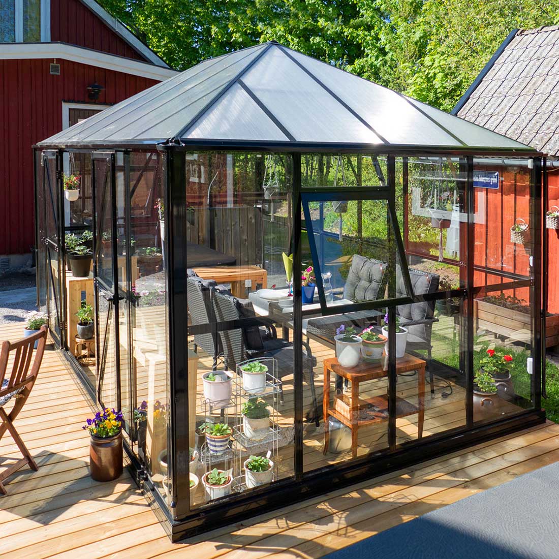 Växthus Metalcraft 13 kvm  Rektangulär