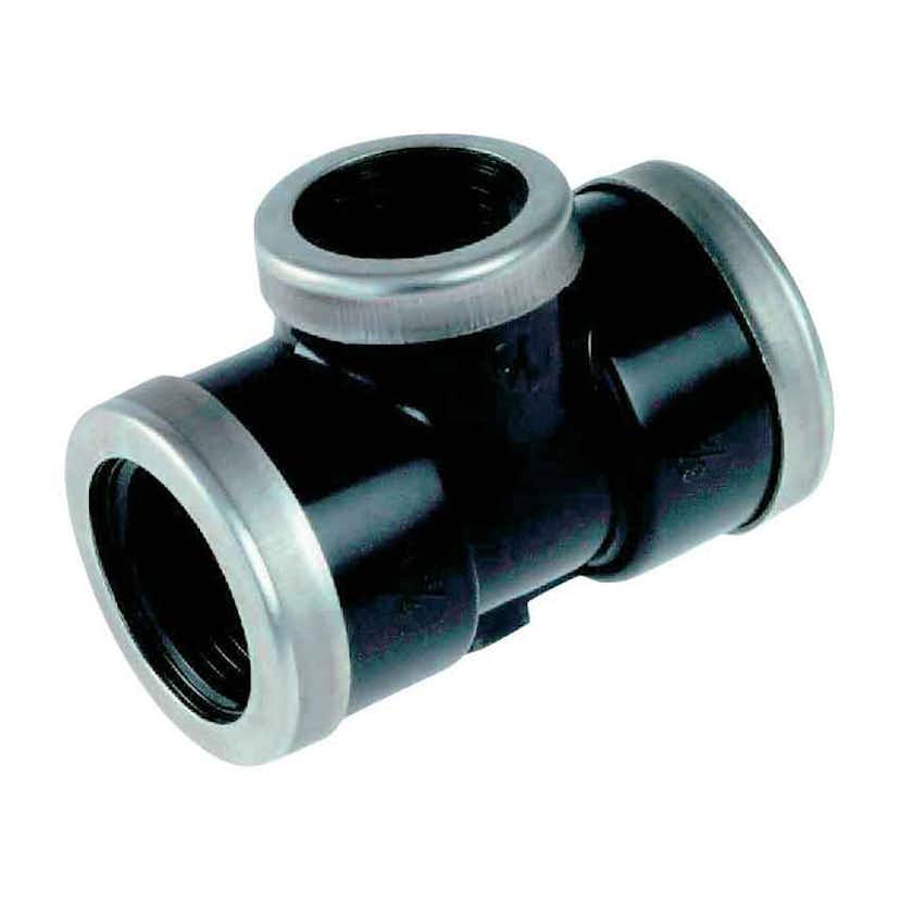 T-rör Suevia Reducerande Polyten 3/4"-1/2"