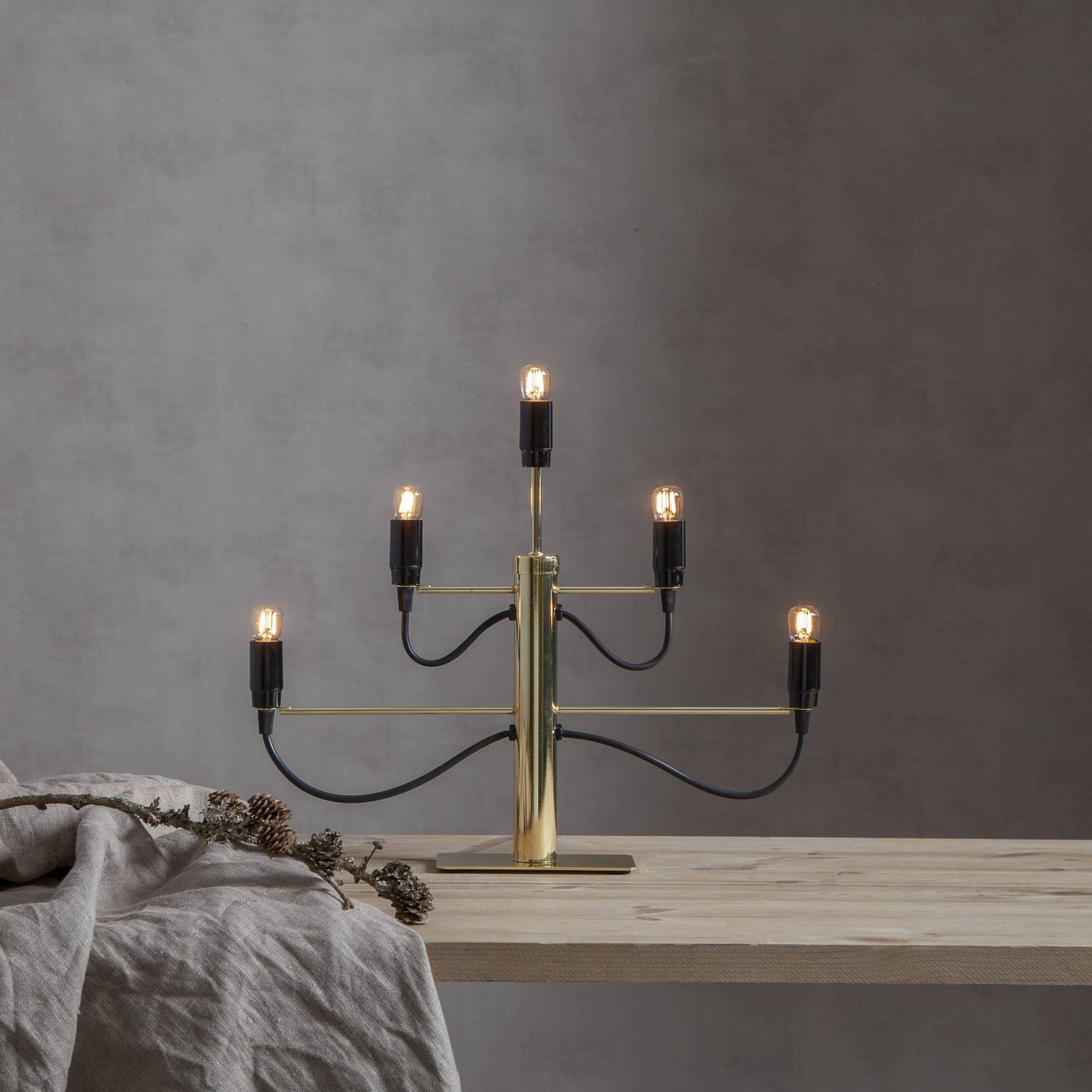 Adventsljusstake Star Trading Milano 5 Ljus