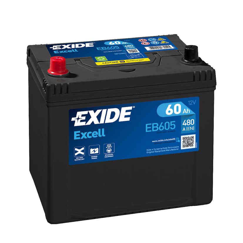 Batteri Exide Excell EB605 60 Ah