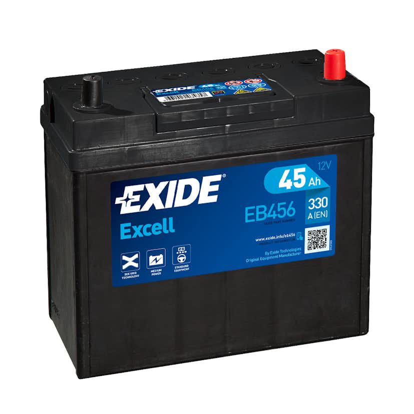 Batteri Exide Excell EB456 45 Ah