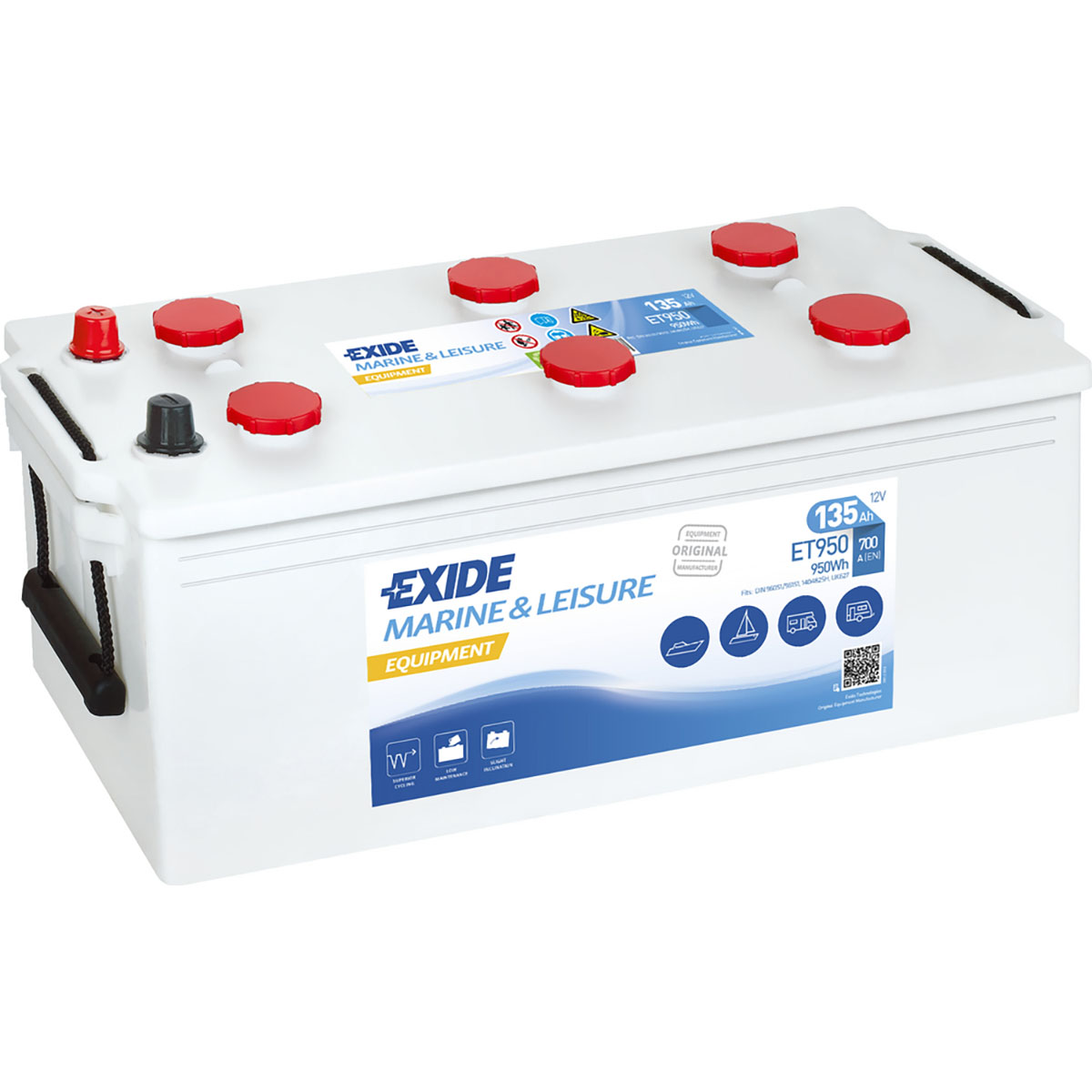 Batteri Exide Equipment ET950 135 Ah