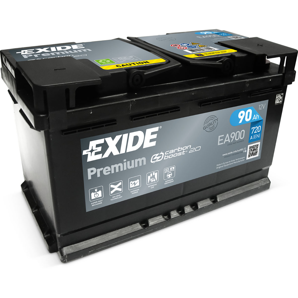 Batteri Exide Premium EA900 90 Ah