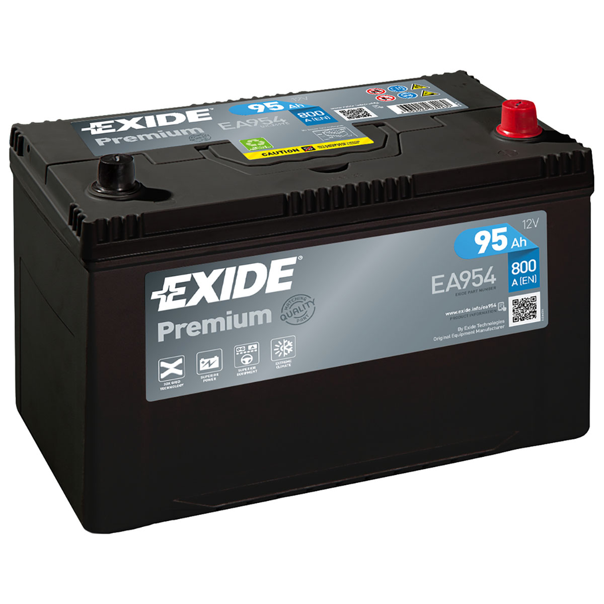 Batteri Exide Premium EA954 95 Ah