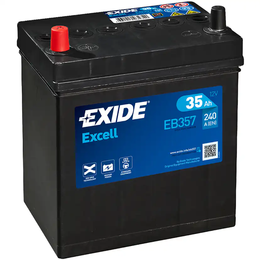 Batteri Exide Excell EB357 35 Ah