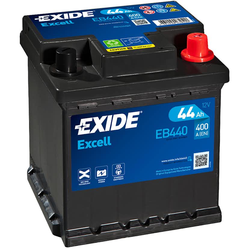 Batteri Exide Excell EB440 44 Ah