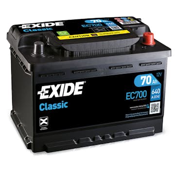 Batteri Exide Classic EC700 70 Ah