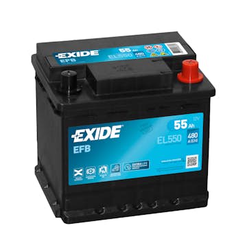 Batteri Exide Start-Stop EFB EL550 55 Ah