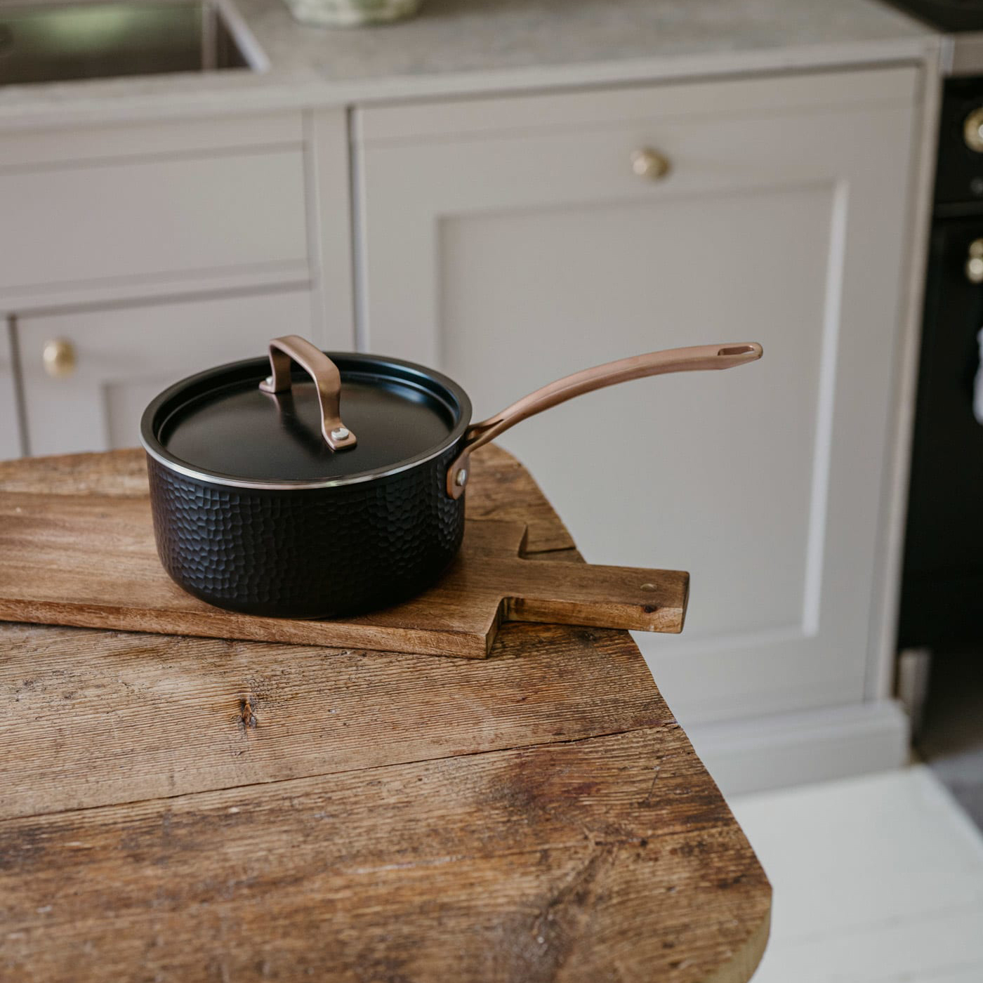 Kastrull Pepper med Lock 16 cm Svart