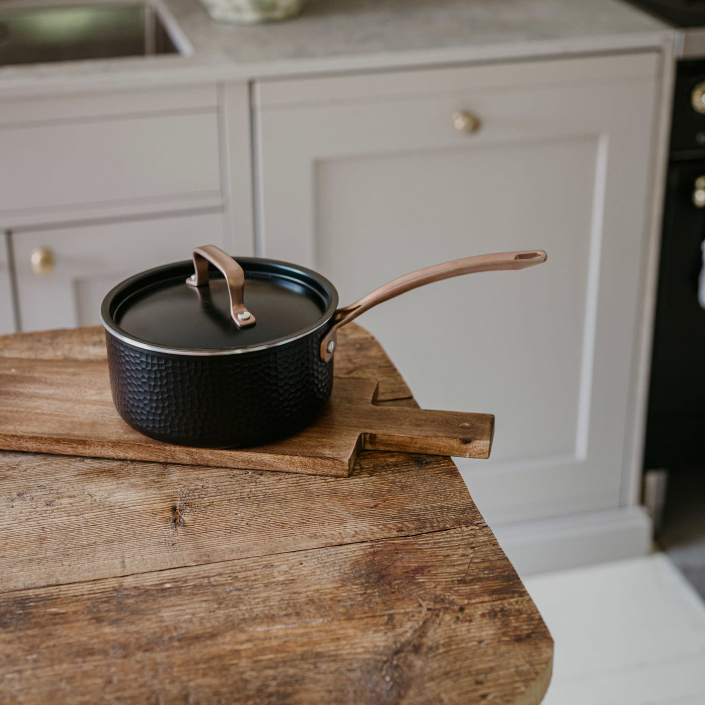 Kastrull Pepper med Lock 18 cm Svart