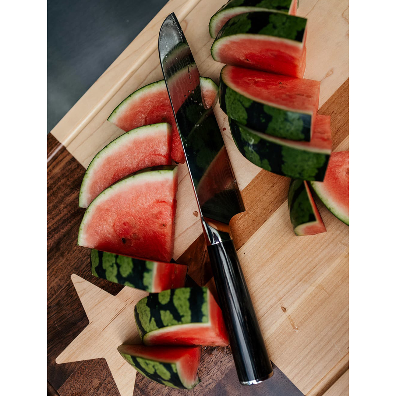 Santokukniv Pepper Damascus VG-10 Pakkawood