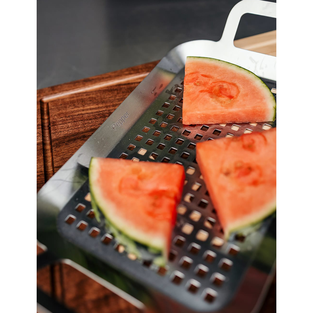 Grillbricka Pepper Stainless Steel 35x19x5 cm