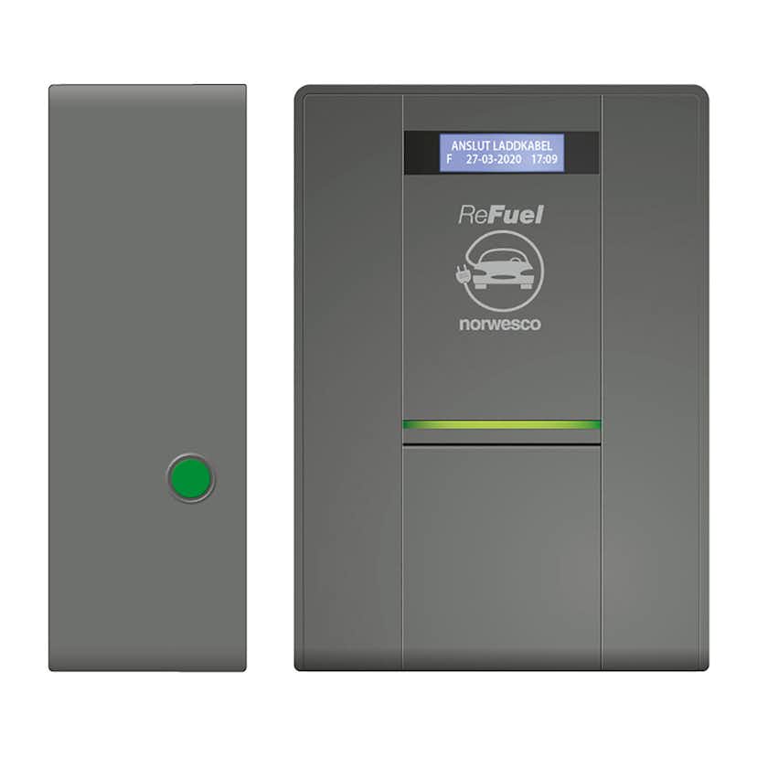 Laddbox Norwesco ReFuel RFID+EM 32A T2 1-fas 3x32A 3-fas utan Kabel