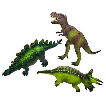 Leksaksdjur ABA Skol Dinosaurier Mjuka 3 st