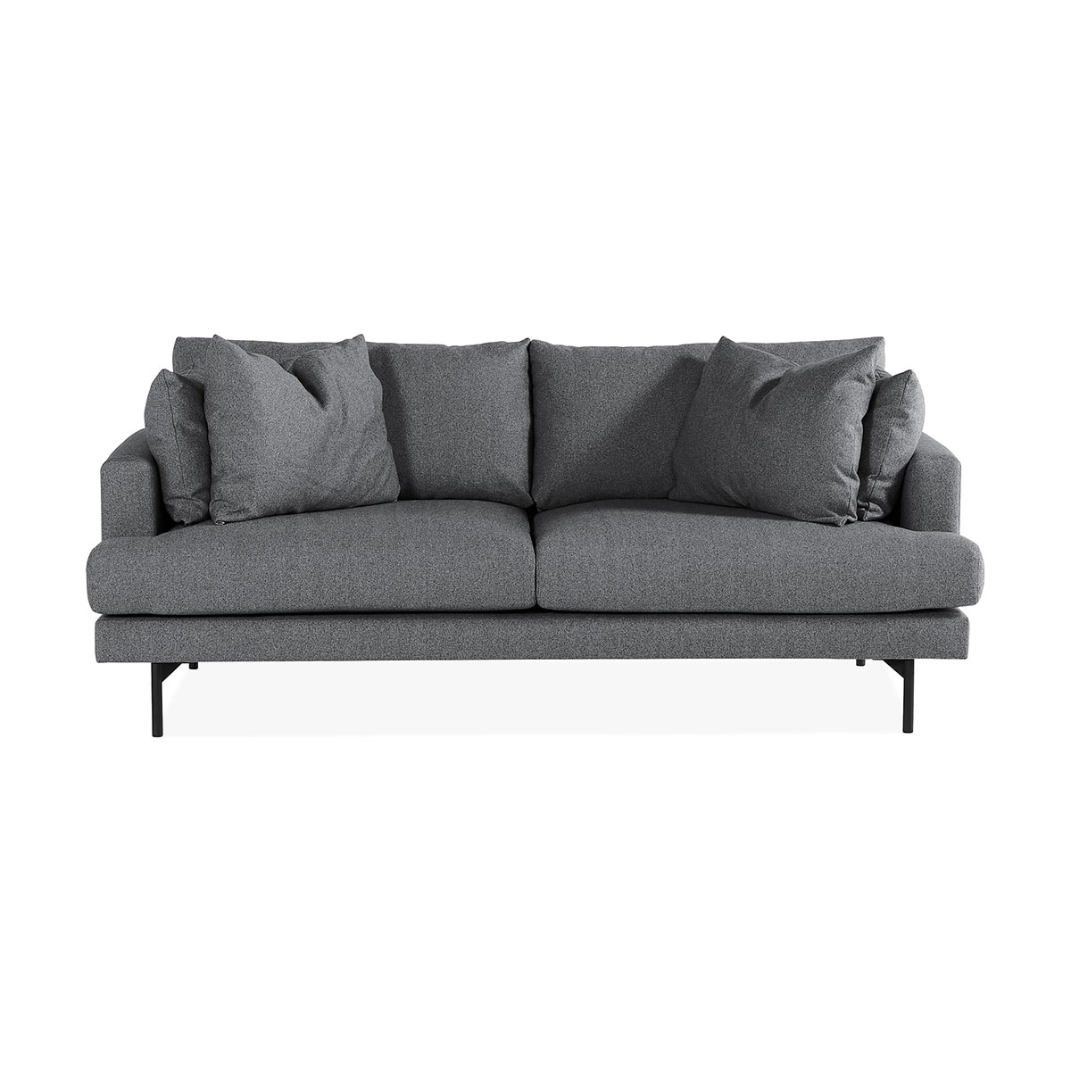 3-sitssoffa In Living Menard Mörkgrå/Svart