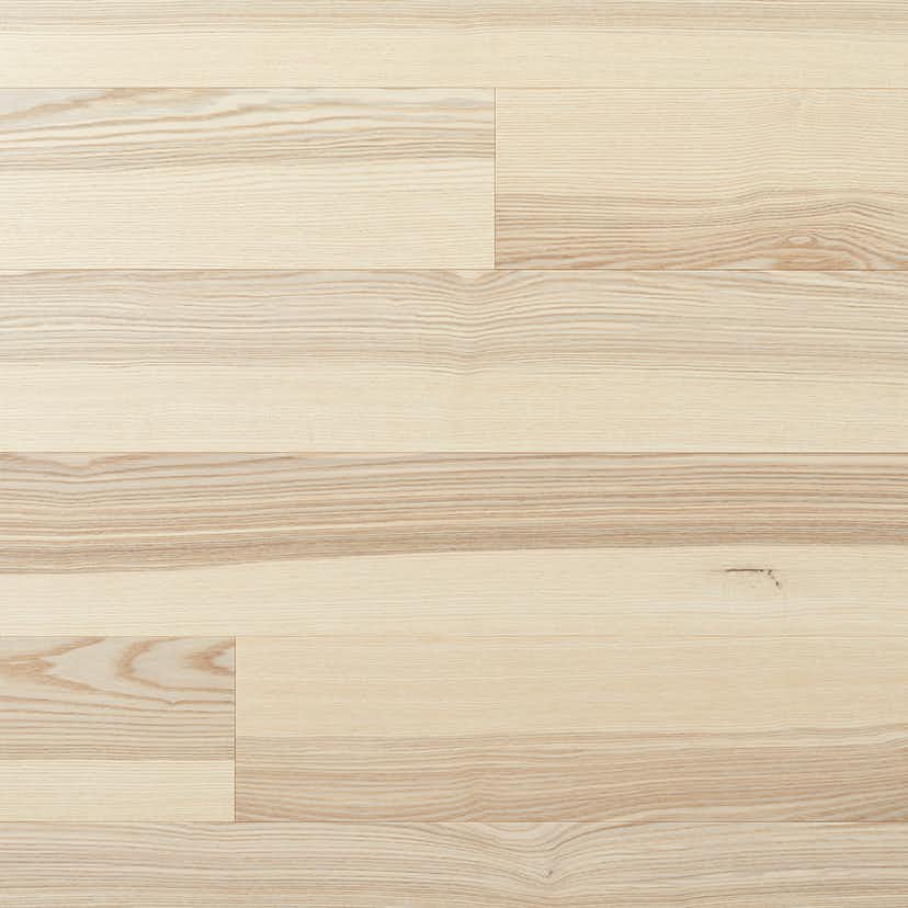 Parkettgolv Moland Molaloc+ Wideplank Ask Med Kärnved Vit Mattlack