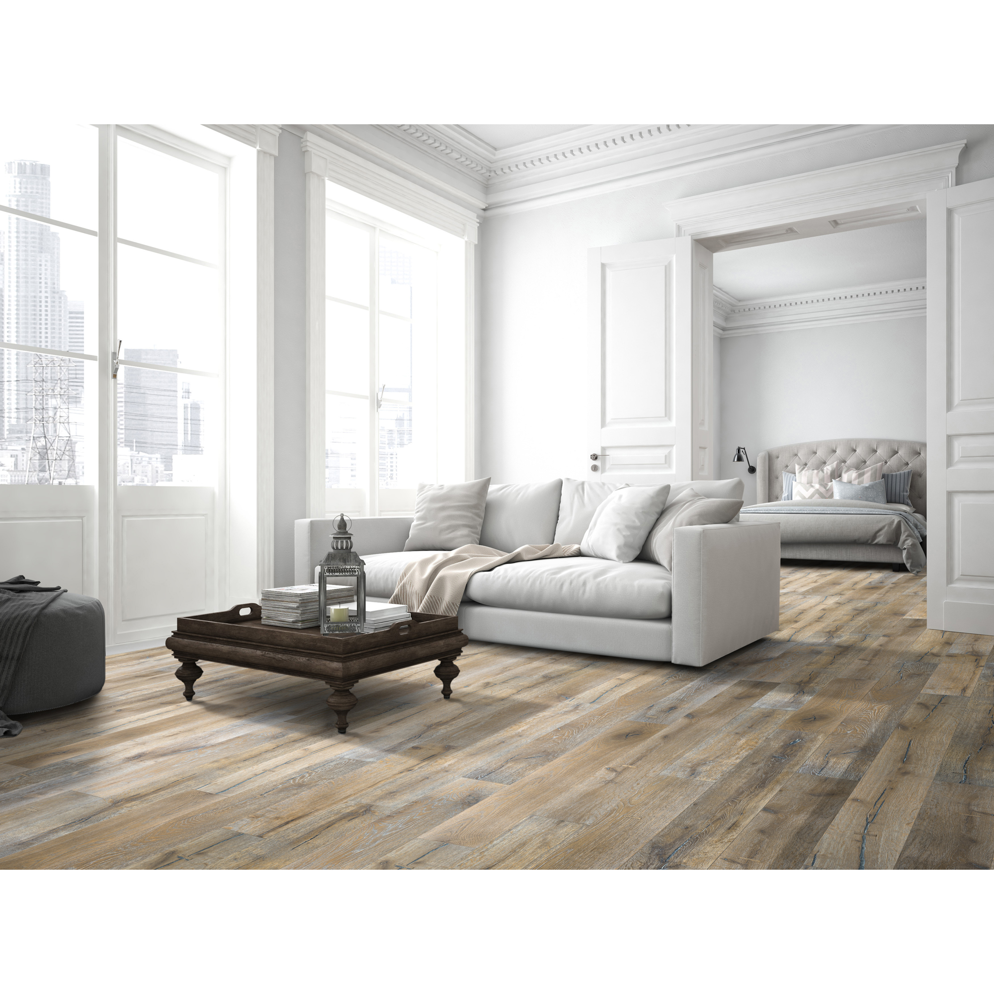 Parkettgolv NQD Oak Snowstorm 5G