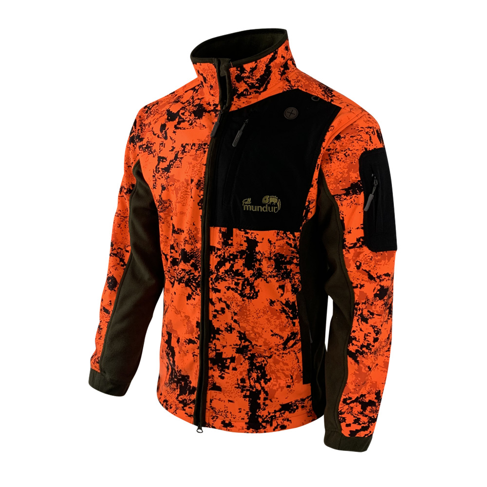 Fleecejacka Fullmundur Valdres Invisível Blaze Fire Storlek XXL