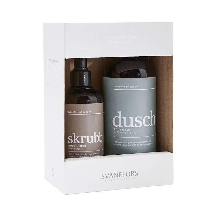 Presentförpackning Svanefors Duschtvål & kroppsskrubb