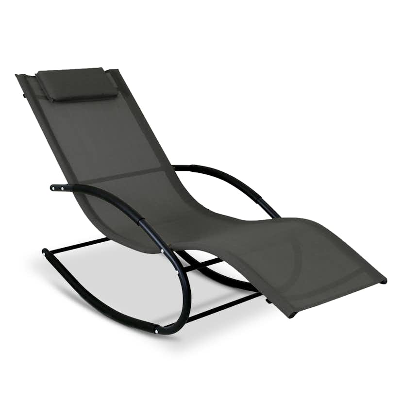 Solsäng Metalcraft Havstenssund med Gungfunktion Svart