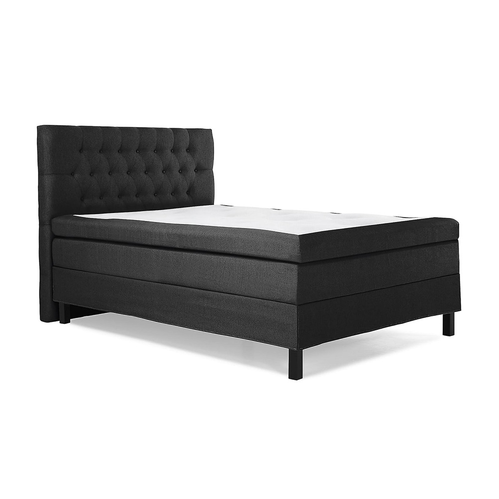 Kontinentalsäng Bedly Sängpaket Lucky Diamant 120x200 Polyeter Svart/Grå