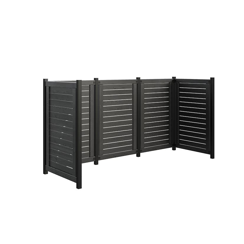 Avfallsskjul PLUS Lund 245×85×124 cm