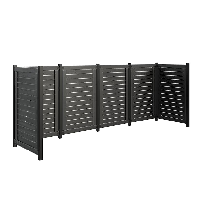 Avfallsskjul PLUS Lund 325x85x124 cm