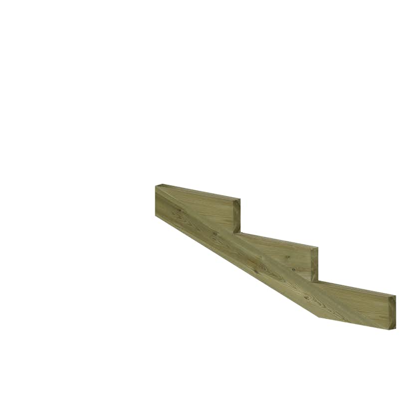 19o Plus Vangstycke 3 steg - Stegdjup 39 cm