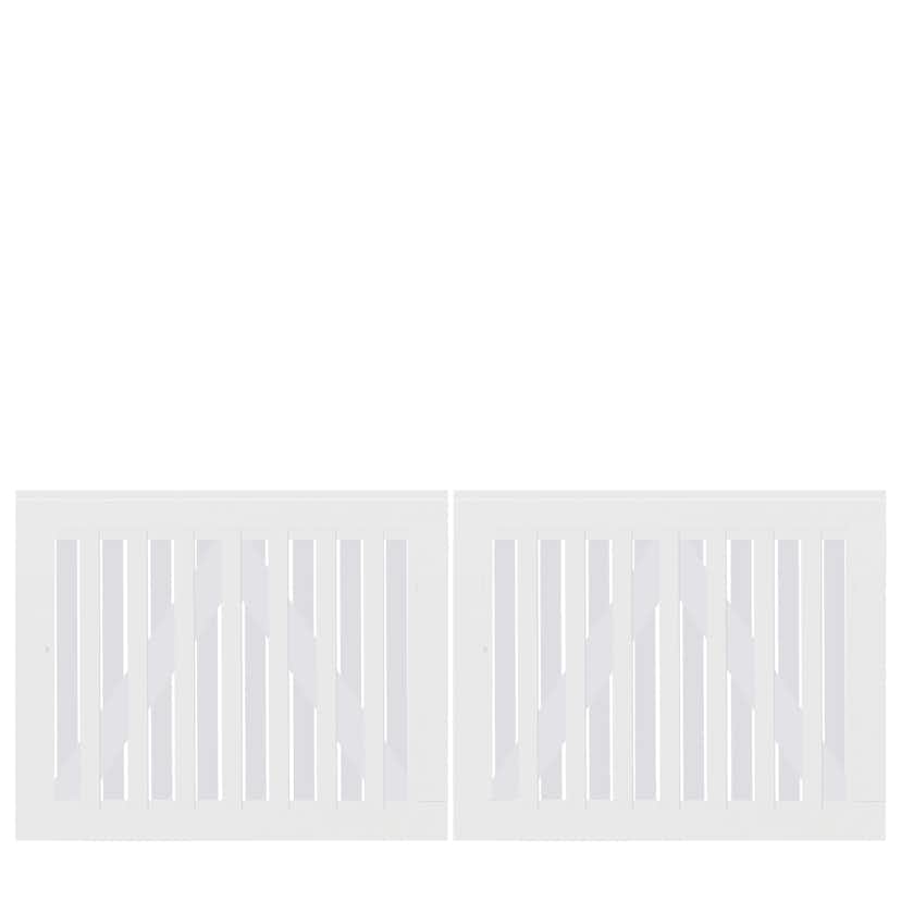 Nagano PLUS Dubbel grind - 200x80 cm Vit